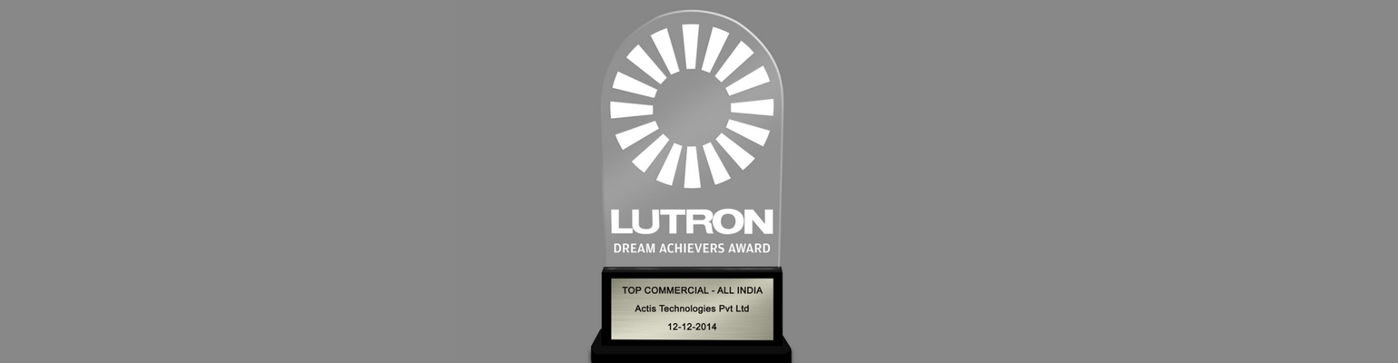 Lutron Award for Actis Lighting Management