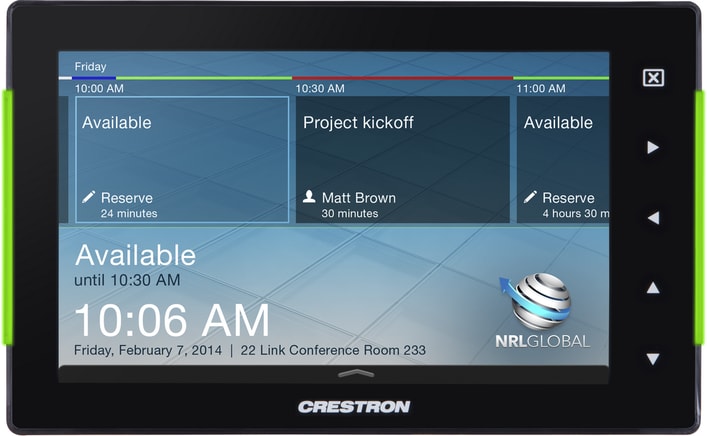 Book your meeting: Room scheduling interface and touch screen