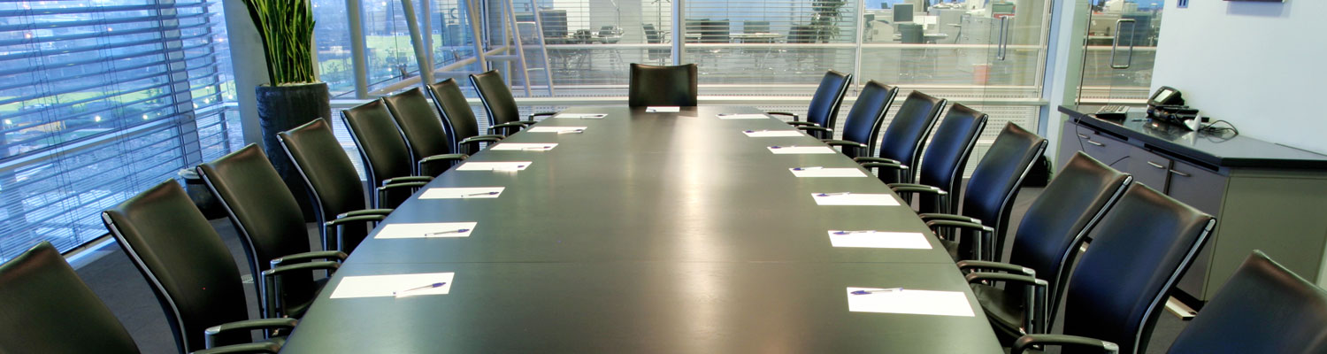 hi-tech modern boardroom