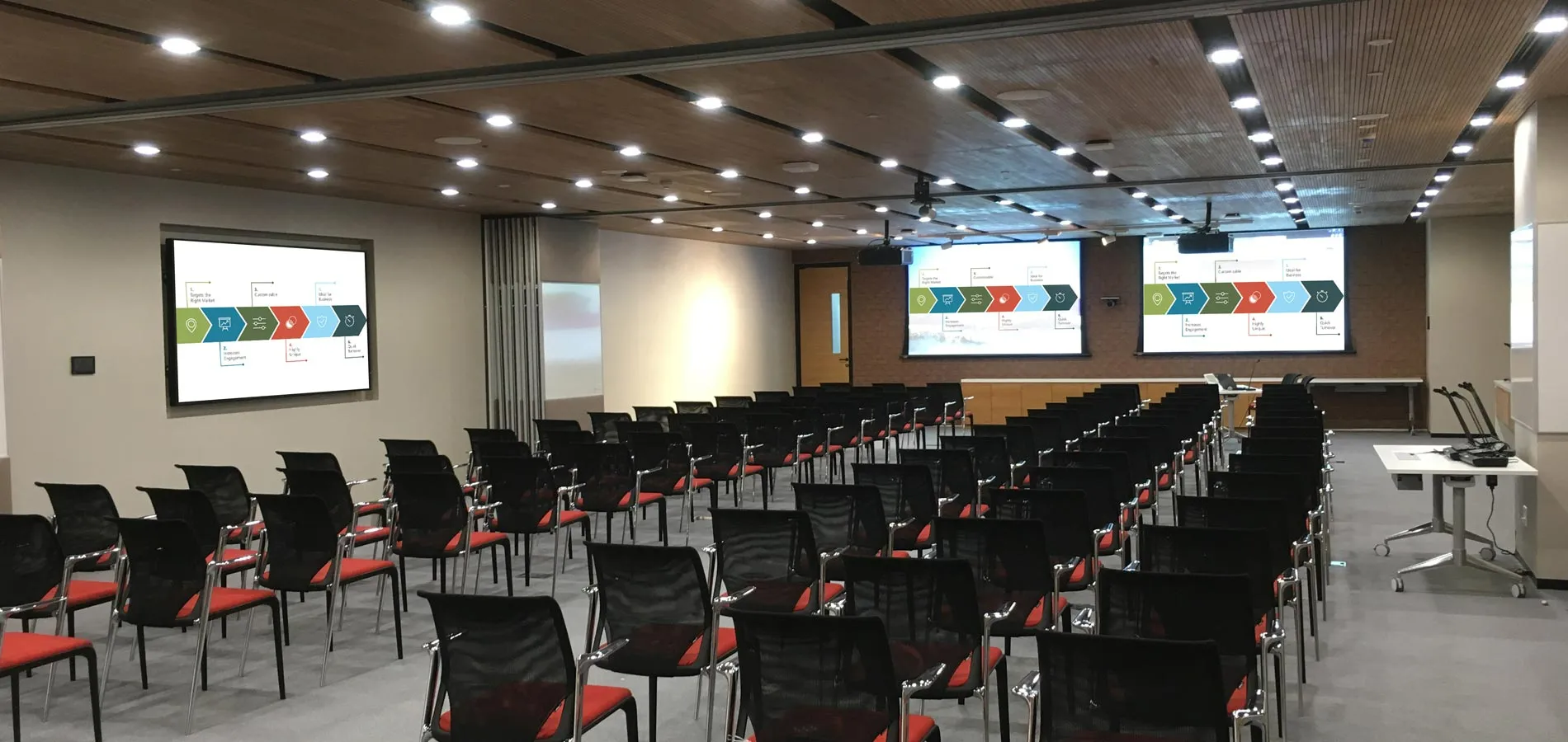 Large Training Room – 60 seat capacity in combined mode