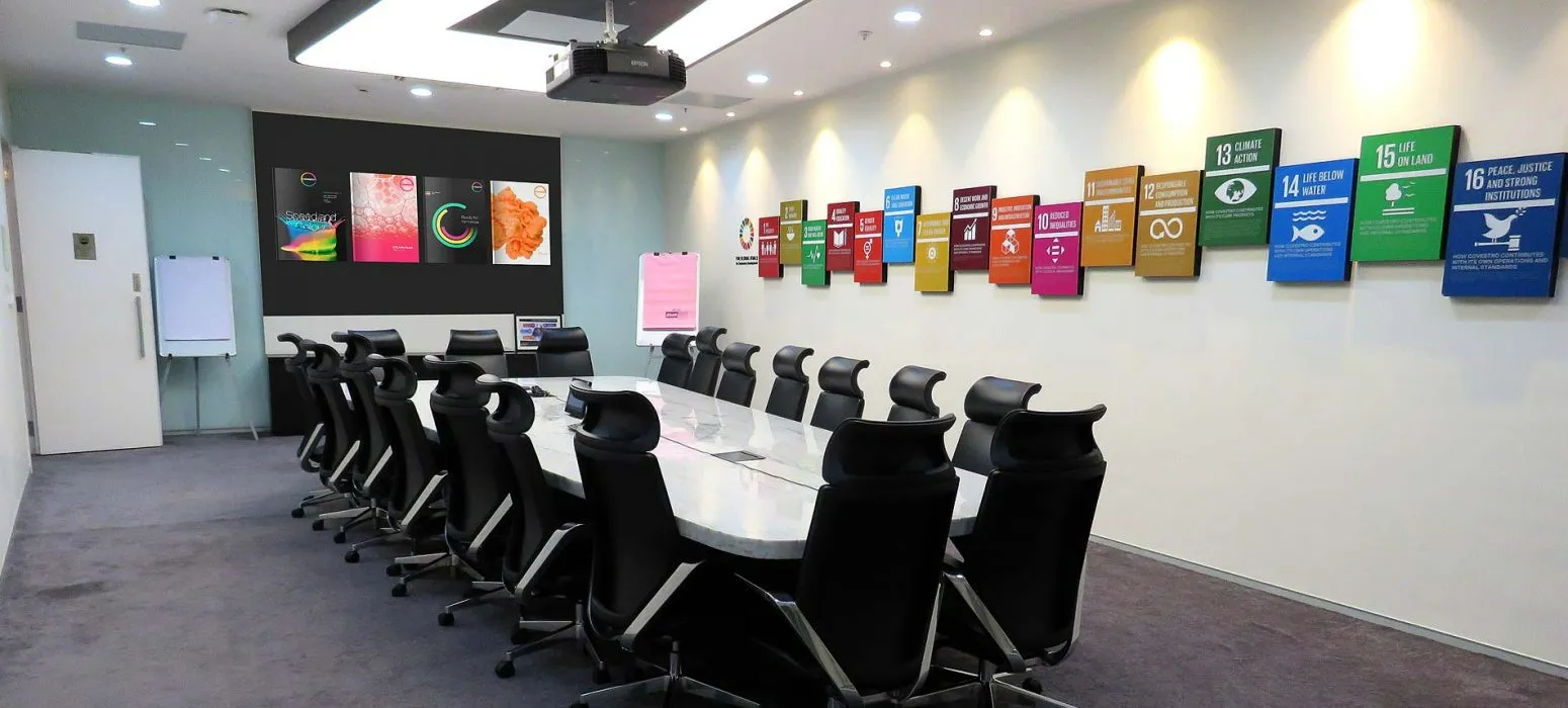 THE BOARDROOM — 19-SEATER ROOM WHICH IS VC-ENABLED
