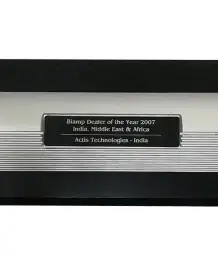 Biamp - Dealer of the year 2007 India, Middle East & Africa